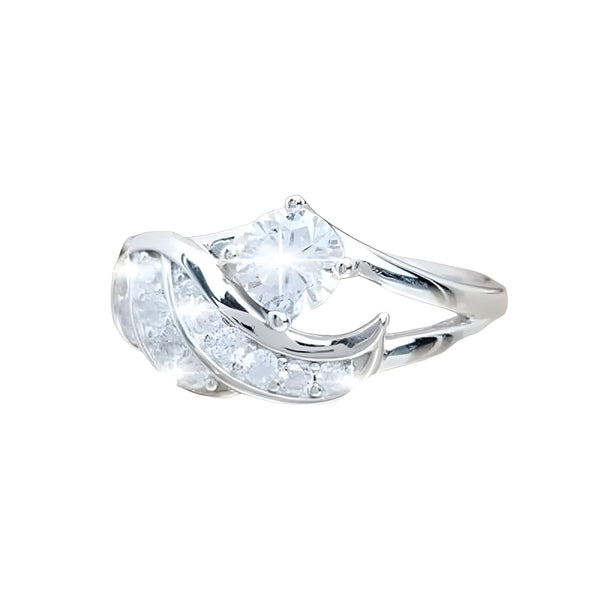 The Isolde Crystal Ring - Multiple Colors SA Formal Silver 5 