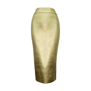 The Eugenia Knitted Skirt - Multiple Colors SA Formal Gold XS 