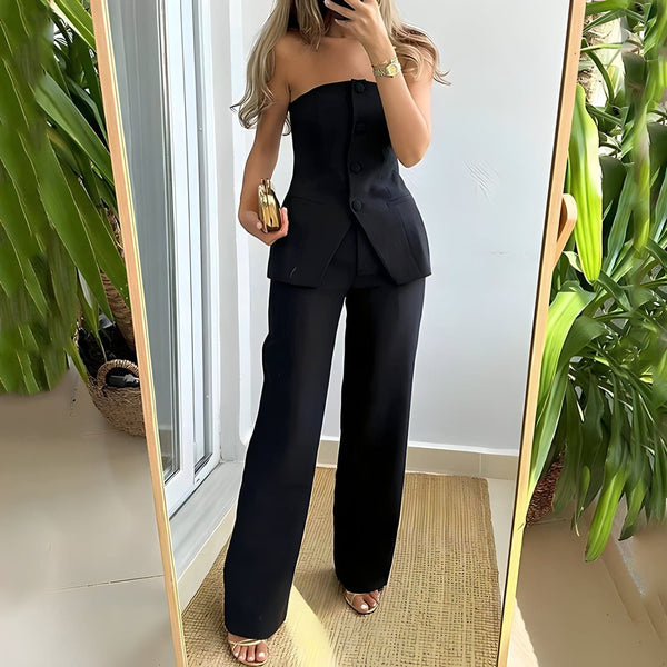 The Anneliese Sleeveless Jumpsuit - Multiple Colors SA Formal Black L 