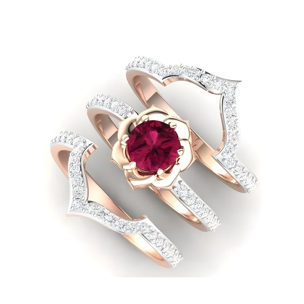 The Ruby Rose Inlaid Ring 0 SA Styles 5 