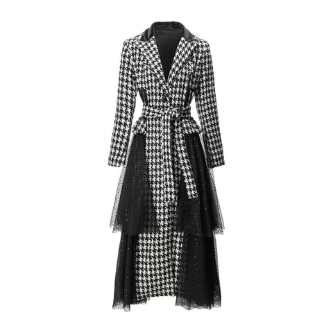 The Callidora Long Sleeve Ruffled Trench Coat Saint Ashley S 