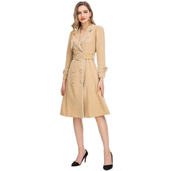 The Demetria Long Sleeve Trench Coat Saint Ashley 