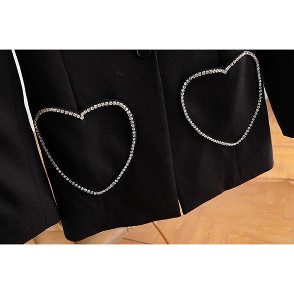 The Heartthrob Long Sleeve Sequin Blazer 0 SA Styles 