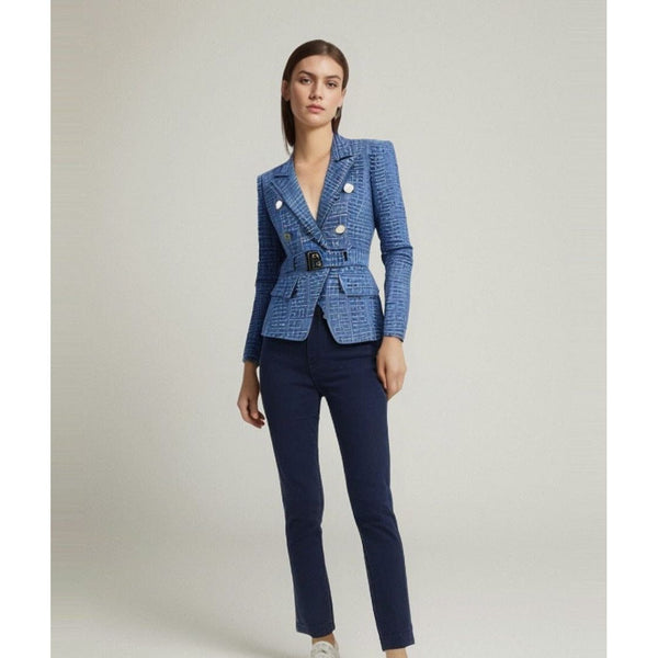 The Bey Long Sleeve Belted Blazer 0 SA Styles 