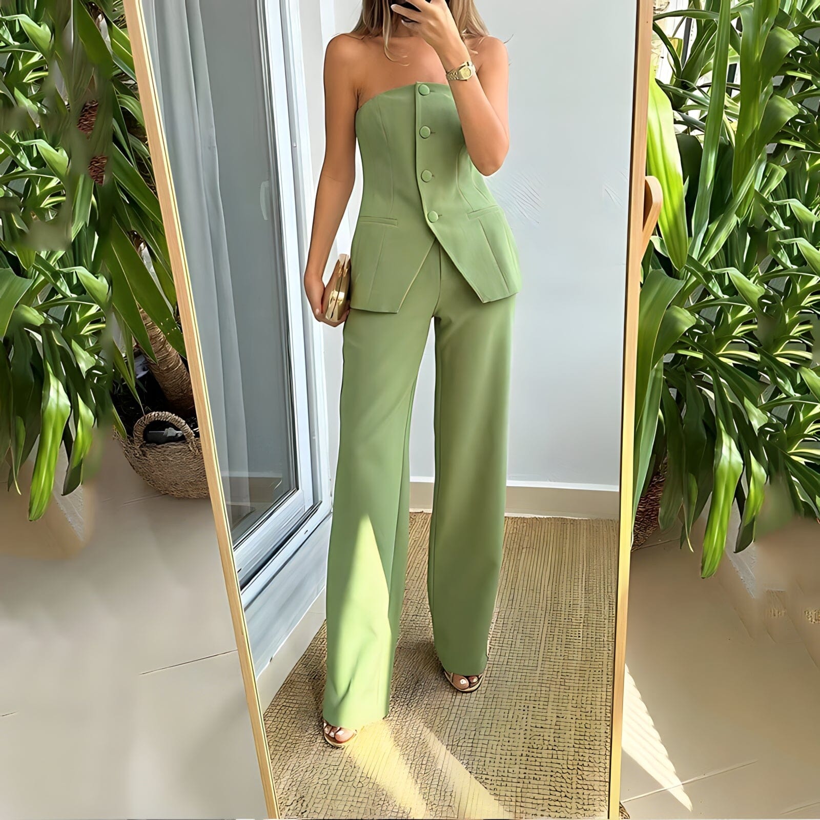The Anneliese Sleeveless Jumpsuit - Multiple Colors SA Formal Green S 
