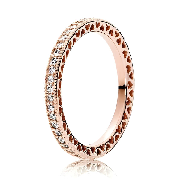 The Stacy Crystal Ring - Multiple Colors Luke + Larry Rose Gold 6 