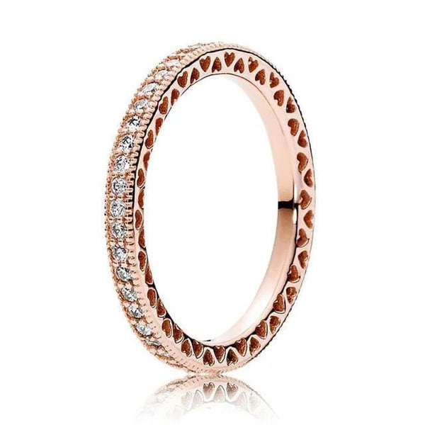 The Stacy Crystal Ring - Multiple Colors Luke + Larry Rose Gold 6 